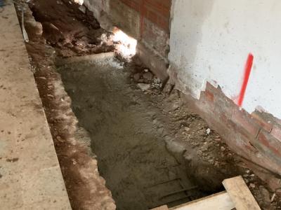 Treballs de rehabilitació de l'edifici