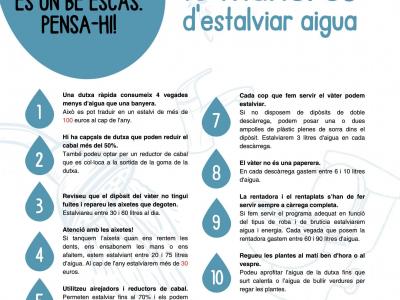 10 maneres d'estalviar aigua